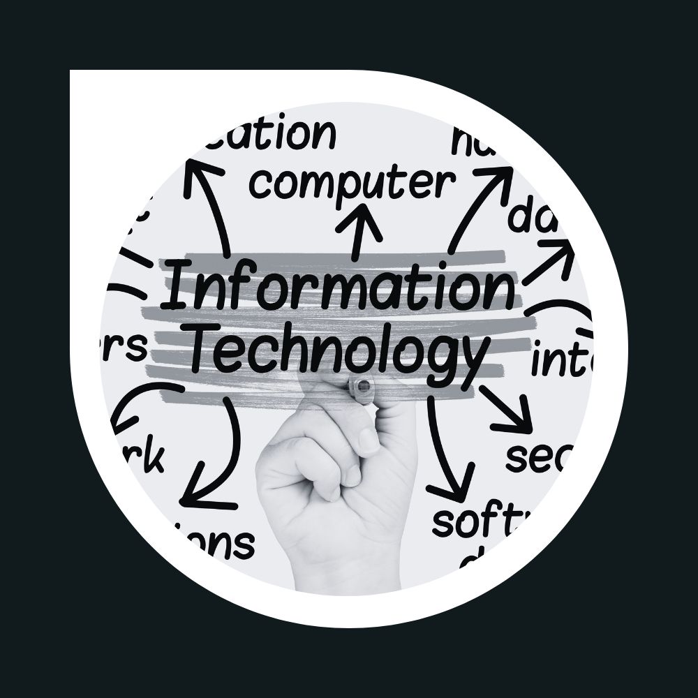 Se presenta una mapa conceptual de los elementos que integran la tecnología de la información.